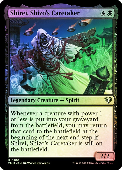 Shirei, Shizo's Caretaker\nCommander Masters\nSingle\nMagic The Gathering