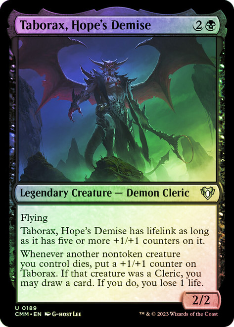 Taborax, Hope's Demise\nCommander Masters\nSingle\nMagic The Gathering