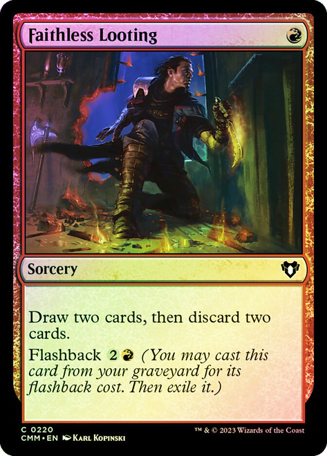 Faithless Looting\nCommander Masters\nSingle\nMagic The Gathering