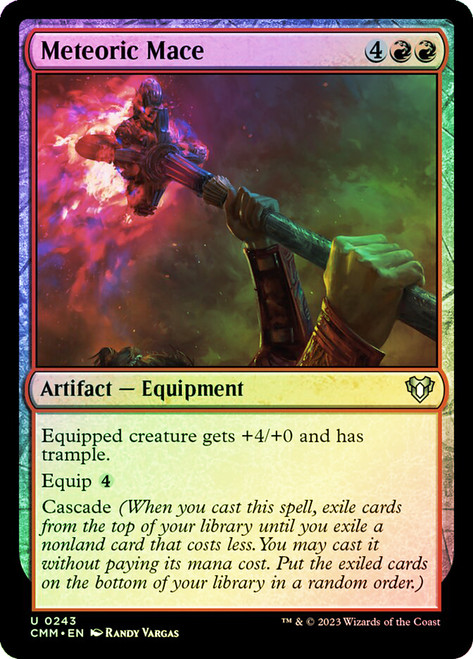 Meteoric Mace\nCommander Masters\nSingle\nMagic The Gathering