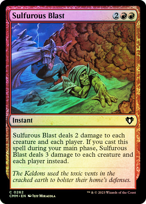 Sulfurous Blast\nCommander Masters\nSingle\nMagic The Gathering