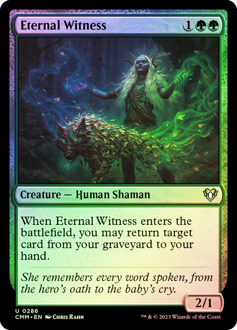 Eternal Witness\nCommander Masters\nSingle\nMagic The Gathering