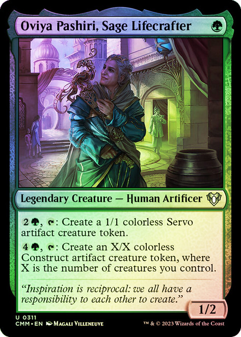 Oviya Pashiri, Sage Lifecrafter\nCommander Masters\nSingle\nMagic The Gathering