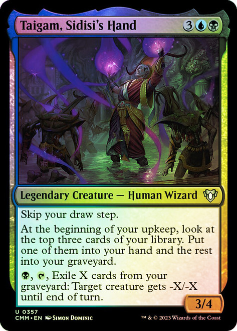 Taigam, Sidisi's Hand\nCommander Masters\nSingle\nMagic The Gathering