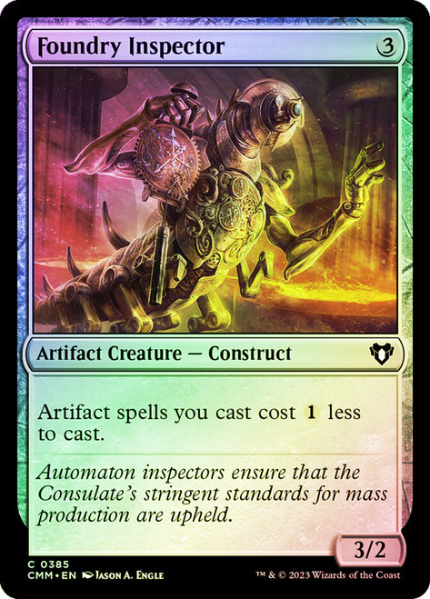 Foundry Inspector\nCommander Masters\nSingle\nMagic The Gathering