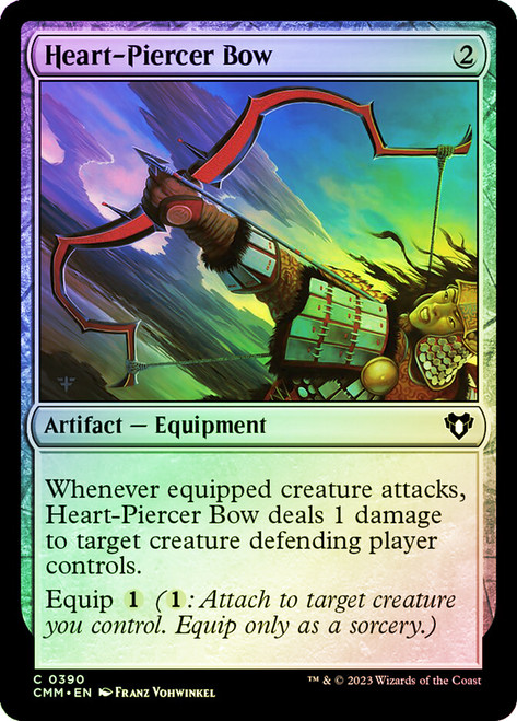 Heart-Piercer Bow\nCommander Masters\nSingle\nMagic The Gathering