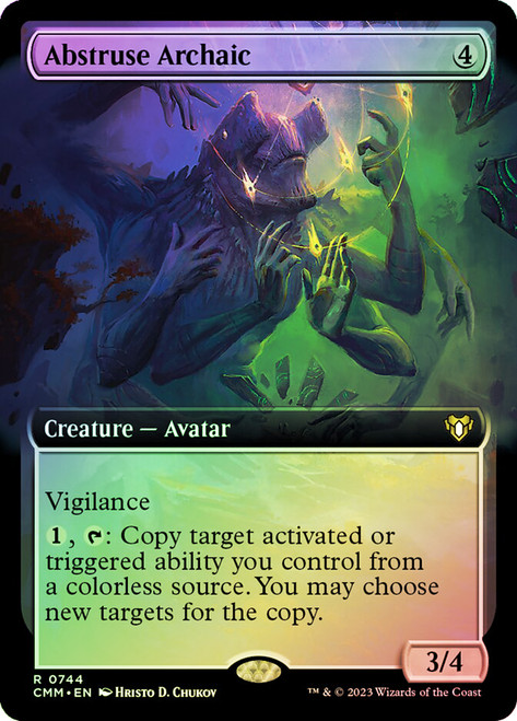 Abstruse Archaic (Extended Art)\nCommander Masters - Variants\nSingle\nMagic The Gathering