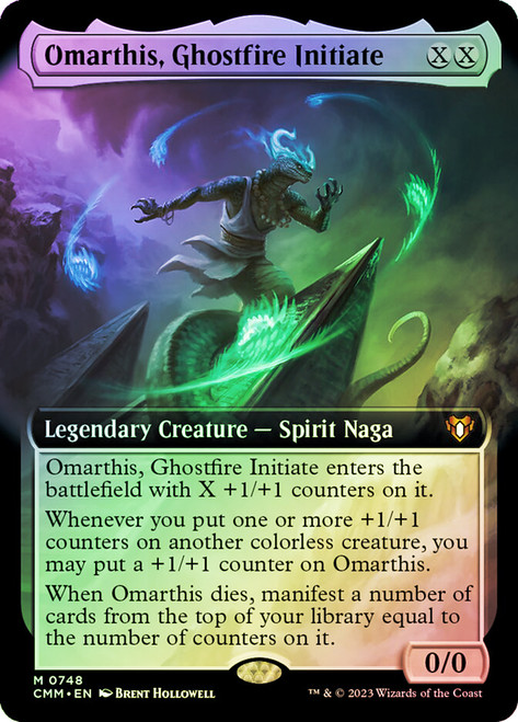 Omarthis, Ghostfire Initiate (Extended Art)\nCommander Masters - Variants\nSingle\nMagic The Gathering