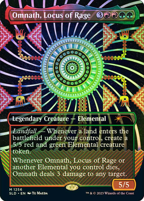 Omnath, Locus of Rage (Secret Lair) (Borderless)\nPromo: General\nSingle\nMagic The Gathering