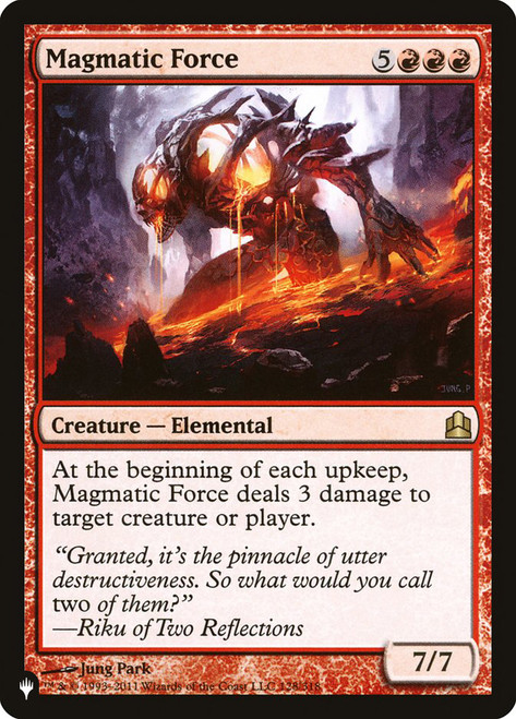 Magmatic Force\nMystery Booster / The List\nSingle\nMagic The Gathering