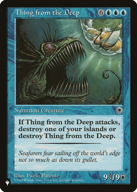 Thing from the Deep\nMystery Booster / The List\nSingle\nMagic The Gathering