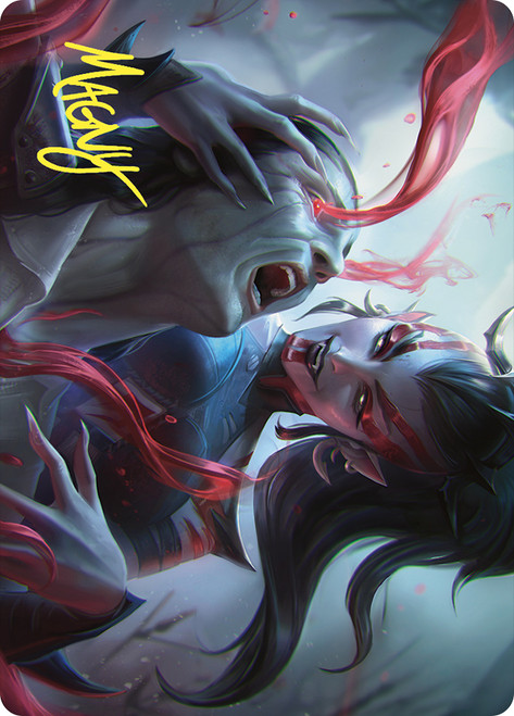 {Exsanguinate Art Card} (#17) (Signed)\nArt Series: Commander Masters - Variants\nSingle\nMagic The Gathering