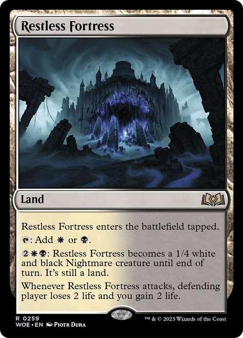 Restless Fortress\nWilds of Eldraine\nSingle\nMagic The Gathering