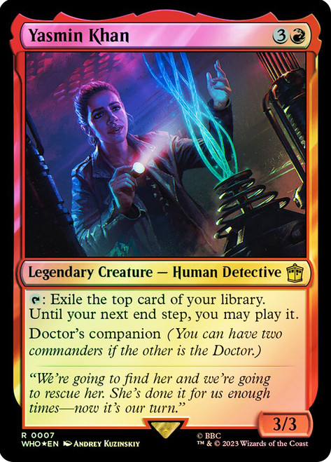 Yasmin Khan\nDoctor Who Commander\nSingle\nMagic The Gathering