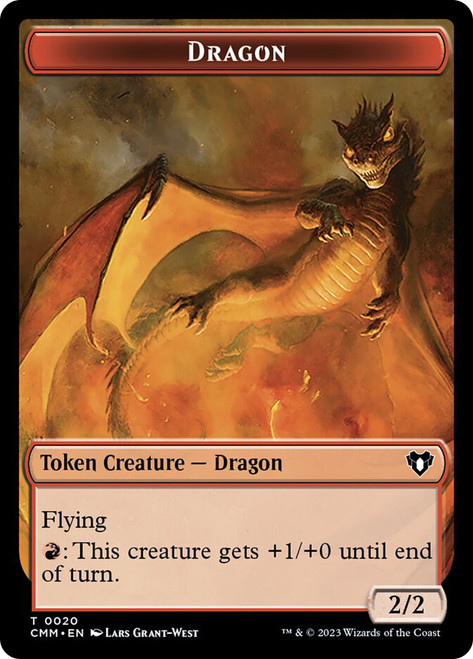 {Dragon Token} (2/2) // {Treasure Token}\nCommander Masters\nSingle\nMagic The Gathering