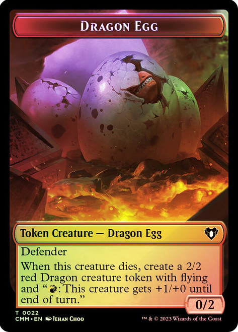 {Dragon Egg Token} // {The Monarch}\nCommander Masters\nSingle\nMagic The Gathering