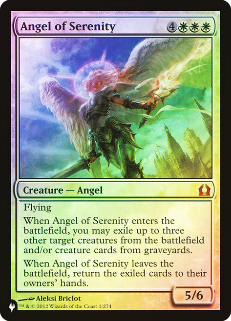 Angel of Serenity (Return to Ravnica)\nSecret Lair - Planeswalker Symbol\nSingle\nMagic The Gathering