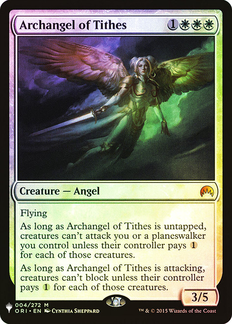 Archangel of Tithes\nSecret Lair - Planeswalker Symbol\nSingle\nMagic The Gathering