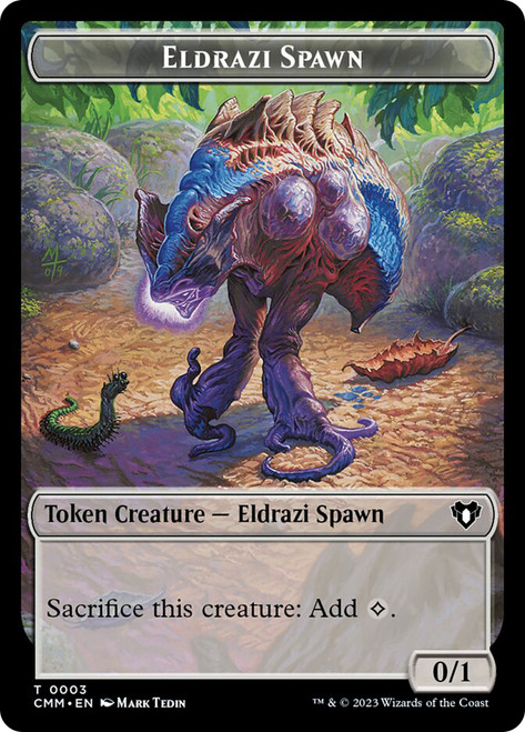 {Eldrazi Spawn Token} // {Elemental Token} (#025)\nCommander Masters\nSingle\nMagic The Gathering
