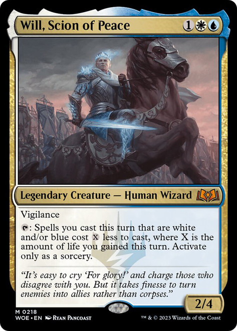 Will, Scion of Peace\nWilds of Eldraine\nSingle\nMagic The Gathering