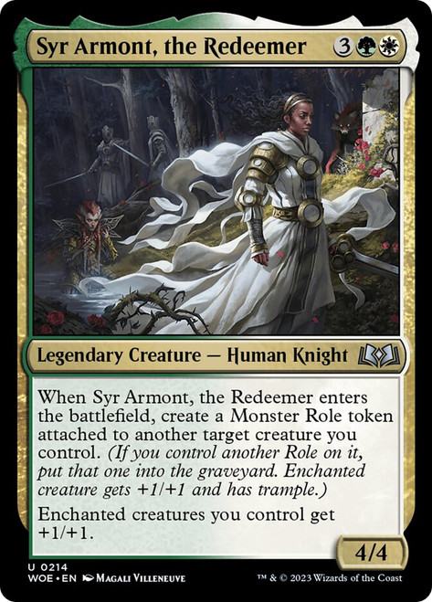 Syr Armont, the Redeemer\nWilds of Eldraine\nSingle\nMagic The Gathering