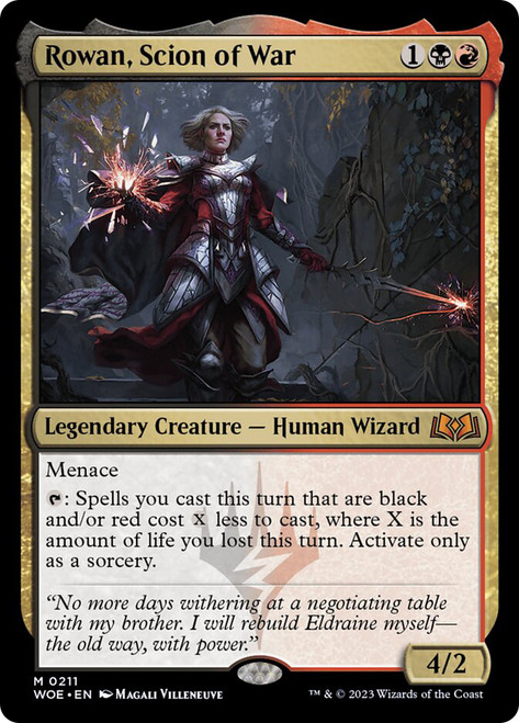 Rowan, Scion of War Art Card} (#59) (Signed) | Art Series: Wilds