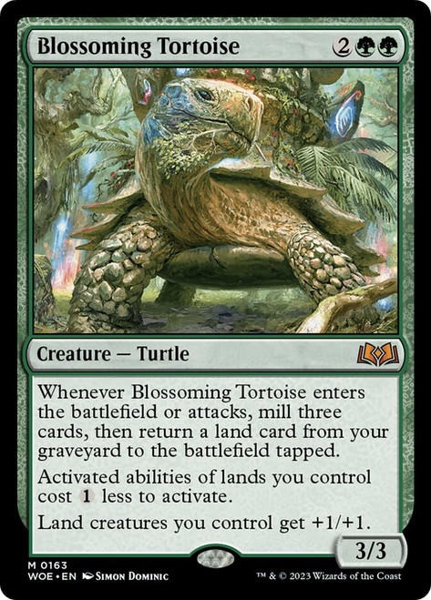 Blossoming Tortoise\nWilds of Eldraine\nSingle\nMagic The Gathering
