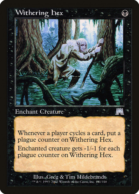 Withering Hex\nOnslaught\nSingle\nMagic The Gathering