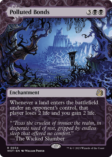 Polluted Bonds (#034)\nEnchanting Tales\nSingle\nMagic The Gathering