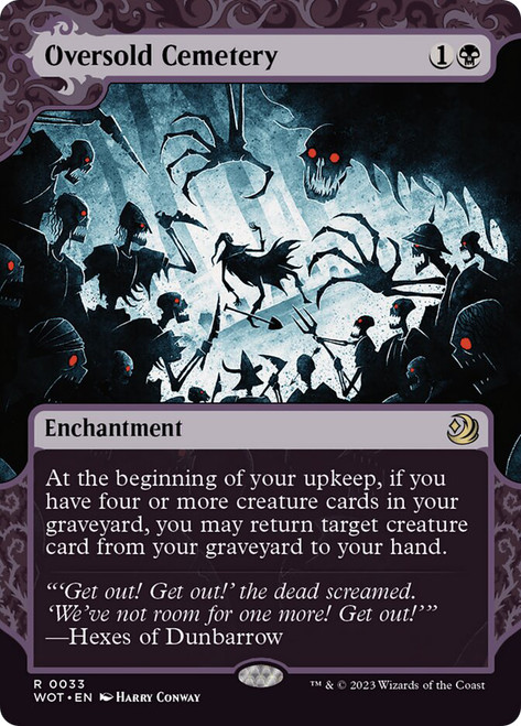 Oversold Cemetery (#033)\nEnchanting Tales\nSingle\nMagic The Gathering