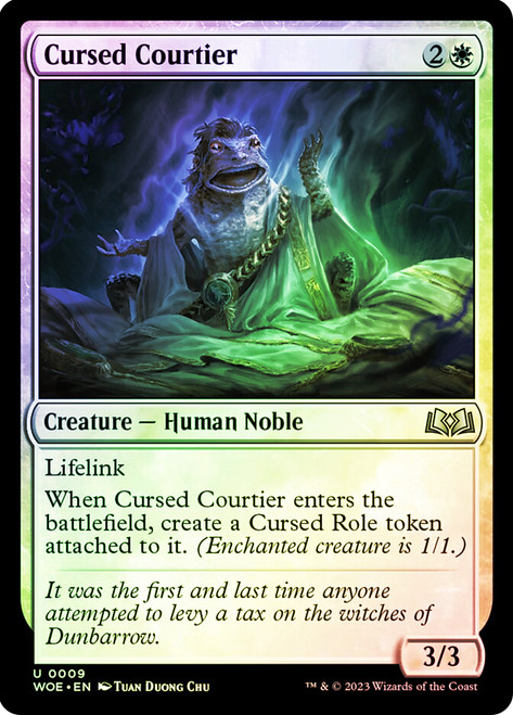Cursed Courtier\nWilds of Eldraine\nSingle\nMagic The Gathering