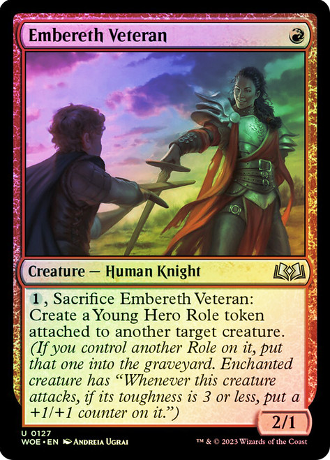 Embereth Veteran\nWilds of Eldraine\nSingle\nMagic The Gathering