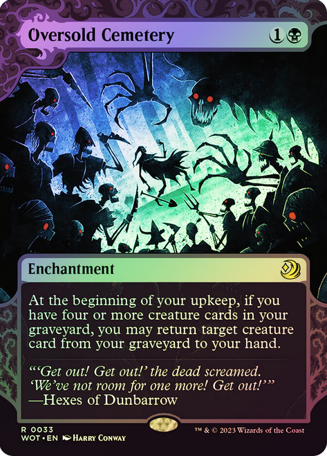Oversold Cemetery (#033)\nEnchanting Tales\nSingle\nMagic The Gathering