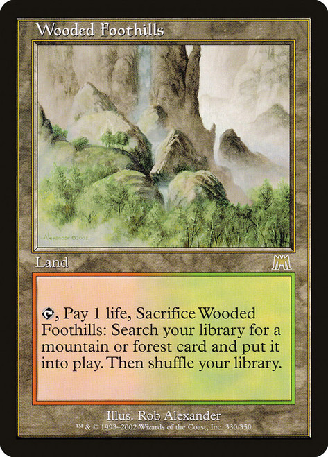 Wooded Foothills\nOnslaught\nSingle\nMagic The Gathering