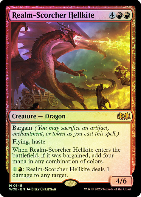 Realm-Scorcher Hellkite\nWilds of Eldraine\nSingle\nMagic The Gathering