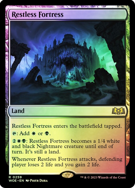 Restless Fortress\nWilds of Eldraine\nSingle\nMagic The Gathering