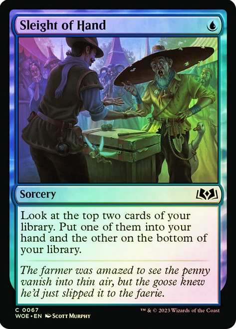 Sleight of Hand\nWilds of Eldraine\nSingle\nMagic The Gathering