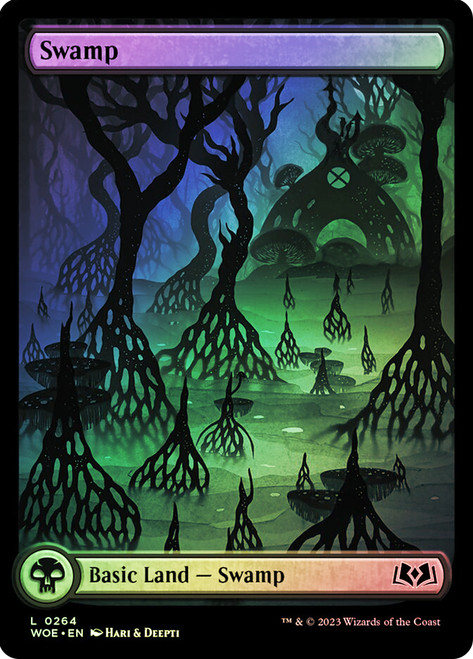 Swamp (#264) (Full Art)\nWilds of Eldraine\nSingle\nMagic The Gathering