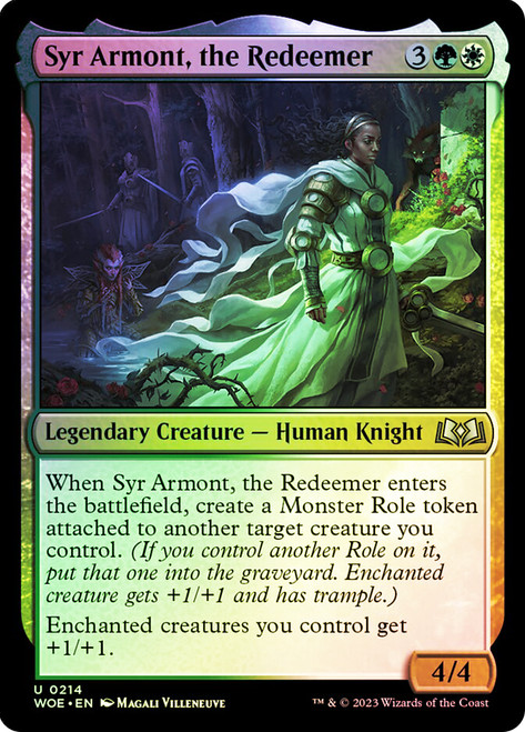 Syr Armont, the Redeemer\nWilds of Eldraine\nSingle\nMagic The Gathering