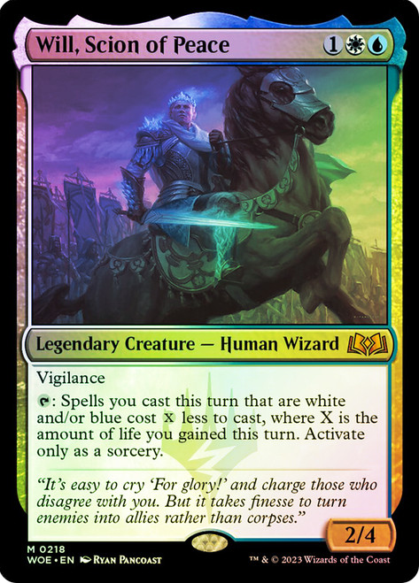 Will, Scion of Peace\nWilds of Eldraine\nSingle\nMagic The Gathering