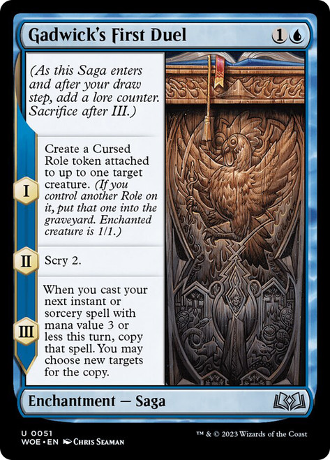 Gadwick's First Duel\nWilds of Eldraine\nSingle\nMagic The Gathering