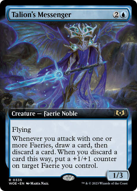 Talion's Messenger (Extended Art)\nWilds of Eldraine - Variants\nSingle\nMagic The Gathering
