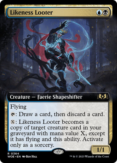 Likeness Looter (Extended Art)\nWilds of Eldraine - Variants\nSingle\nMagic The Gathering