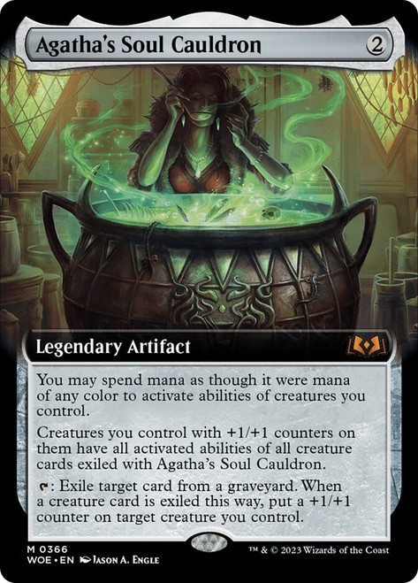 Agatha's Soul Cauldron (Extended Art)\nWilds of Eldraine - Variants\nSingle\nMagic The Gathering