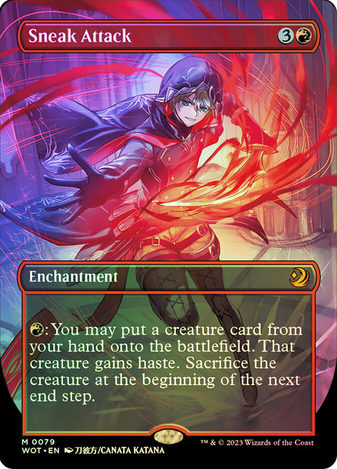 Sneak Attack (#079) (Borderless)\nEnchanting Tales\nSingle\nMagic The Gathering