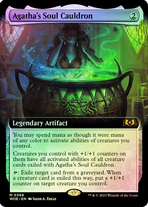 Agatha's Soul Cauldron (Extended Art)\nWilds of Eldraine - Variants\nSingle\nMagic The Gathering
