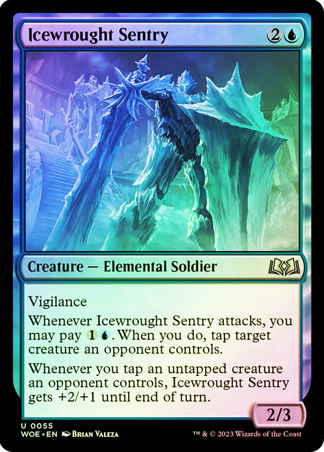 Icewrought Sentry\nWilds of Eldraine\nSingle\nMagic The Gathering