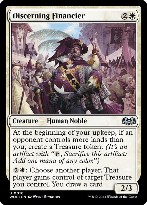 Discerning Financier\nWilds of Eldraine\nSingle\nMagic The Gathering