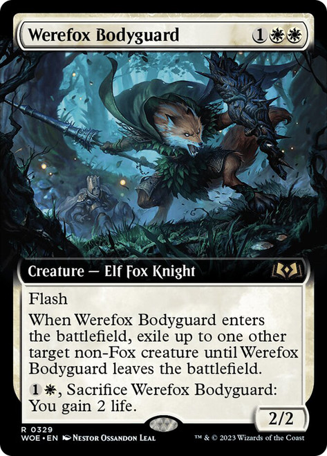 Werefox Bodyguard (Extended Art)\nWilds of Eldraine - Variants\nSingle\nMagic The Gathering