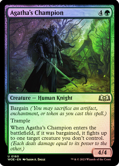 Agatha's Champion\nWilds of Eldraine\nSingle\nMagic The Gathering
